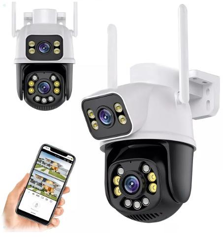 imagem de Câmera IP Externa a Prova D'água  Wi-fi /Cabo Rede Lente Dupla Bivolt 110/220