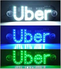 imagem de Placa Luminosa Led UBER