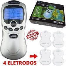 imagem de Aparelho Massageador Portátil Tens Bivolt Fisioterapia 4 Eletrodos Alivio Dor