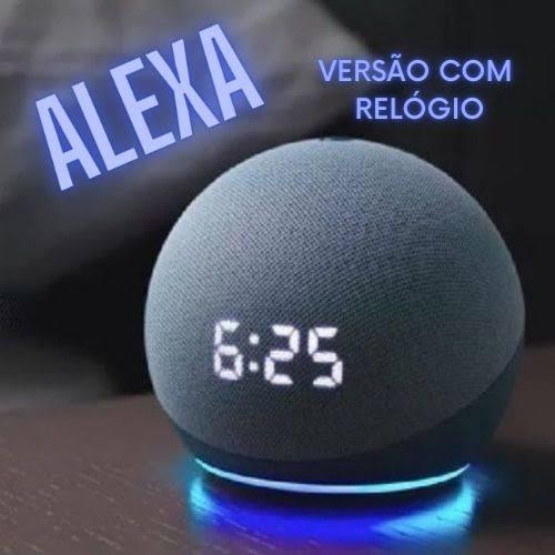 imagem de Alexa Echo Dot (4ª geração): Smart Speaker com Relógio