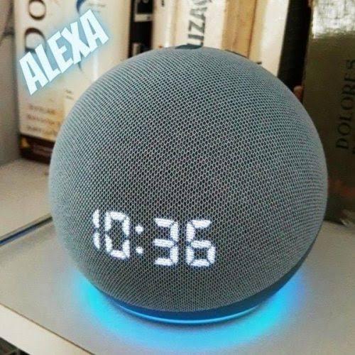 imagem de Alexa Echo Dot (4ª geração): Smart Speaker com Relógio