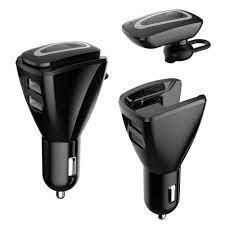 imagem de Car Charger e Bluetooth sem fio Fones de carro de carregamento para IOS Android Telemóveis Tablets