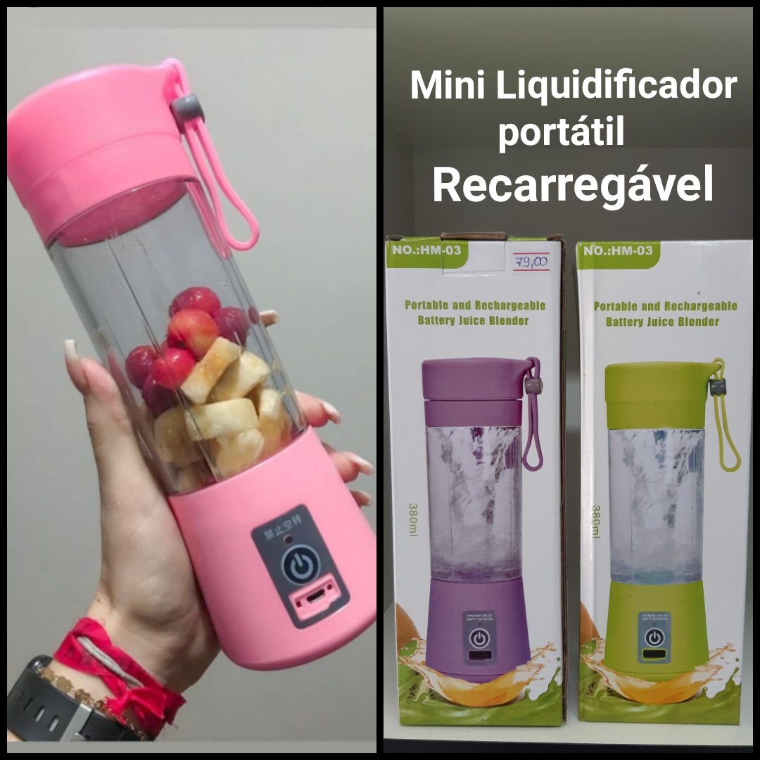 imagem de Liquidificador portátil 380 ML RECARREGÁVEL