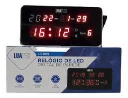 imagem de Relógio de Parede Led Digital Calendário Lk-1019 Termômetro