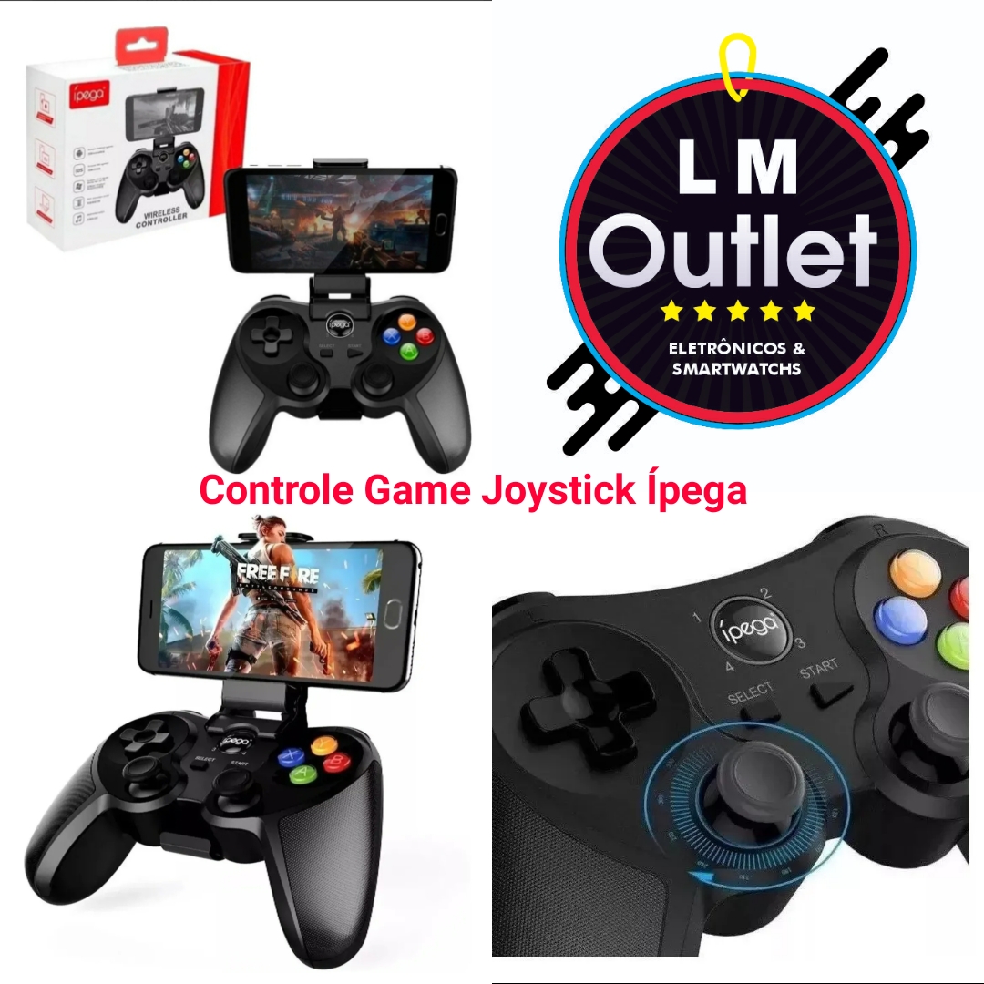 imagem de Controle Joystick bluethoth sem fio para jogo