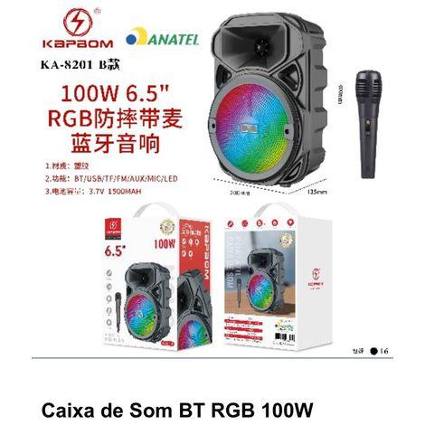 imagem de Caixa Som BT 100W c/ Microfone de fio KA-8201