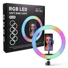 imagem de Ring Light 10' (26 cm) c/ Tripé até 2,10 mts RGB