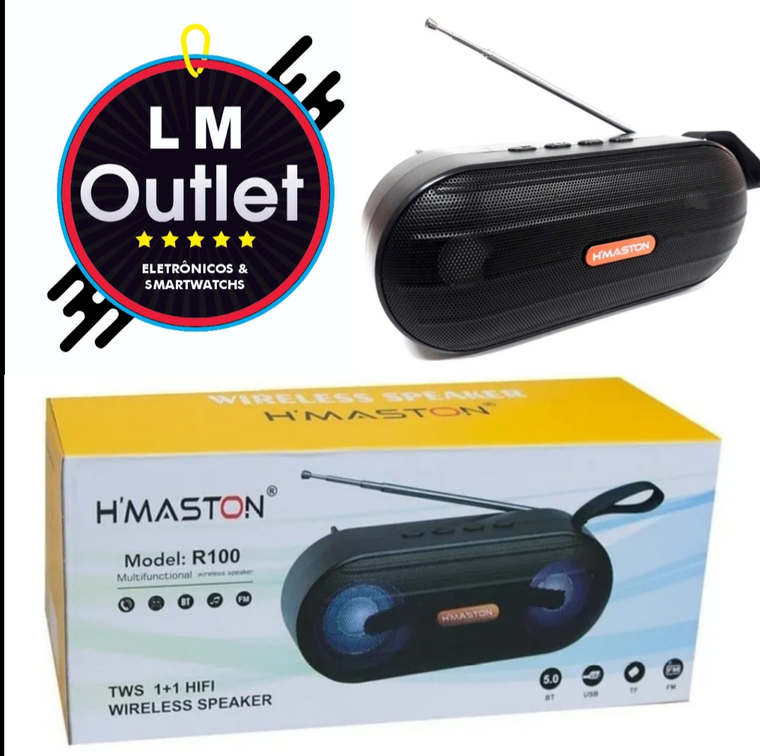 imagem de Caixa De Som Bluetooth H'maston R100