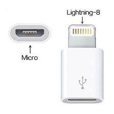 imagem de Adaptador Micro Usb V8 Para iPhone 5 6 7 8 X 11 E 12