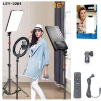 imagem de Ring Led Retangular 16 Polegadas C/ Tripe 2.1 mts (23cm x 33cm) LEY-2201