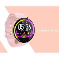 imagem de Smartwatch K9 rosa com 2 pulseiras (silicone e aço milanesa)