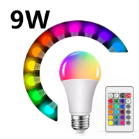 imagem de Lâmpada RGB 9w com Controle