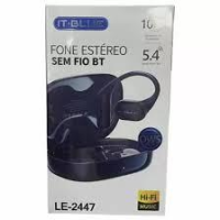 imagem de Fone Bluetooth 5.4 Esportivo até 10h Bateria LE-2447 IT-BLUE