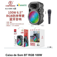 imagem de Caixa Som BT 100W c/ Microfone de fio KA-8201