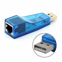 imagem de Adaptador de Rede USB 2.0 RJ45 Azul 10/100 MBPS