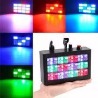 imagem de Strobo 12 LED RGB Alto Brilho Luz de Festa com Sensor de Som Muito Forte 15W